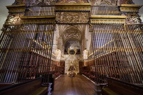 02-09-2023, Interior view of the famous Yuso monastery Stock Photos