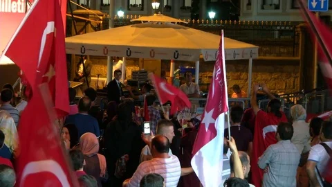 02 -  COUP ATTEMPT IN TURKEY - 15 JULY 2016 Stock Footage 81802309