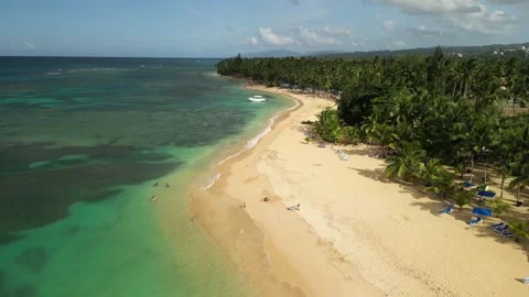 02-el-portillo-beach-day-clip-02 Video stock 321744982