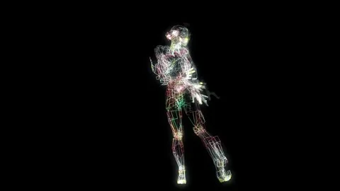 02 girl Dance Echo Stock Footage 340282781
