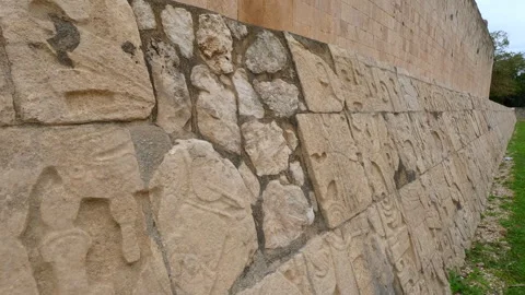 02 January 2024, Chichen Itza, Mexico: Great Ball Court. Stock Footage 343670688