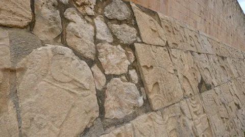 02 January 2024, Chichen Itza, Mexico: Great Ball Court. Stock Footage 343670810