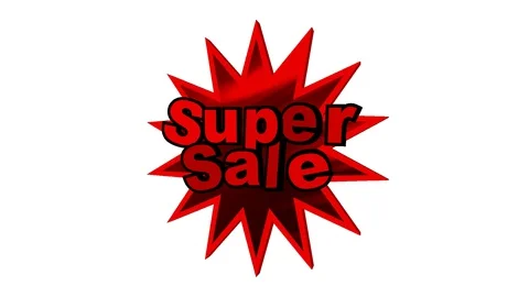 02 Text Animation with Graphics Super Sale 库存影片 128039998