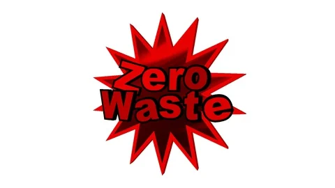 02 Text Animation with Graphics Zero Waste Stock-Footage 128040224