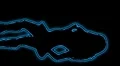 02- Vertical HD sexy dancer silhouette - cyan neon on black HD Footage