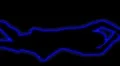 02- Vertical HD sexy dancer silhouette - blue neon on black HD Footage