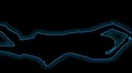 02- Vertical HD sexy dancer silhouette - cyan glow on black HD Footage
