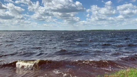 02 waves on the lake (2 of 3 clips in the collection) Video stock 170612433