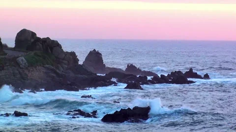 0200 Sunrise on the coast Stock Footage 35259667