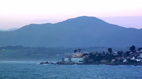 0215 Beaches of Concón Chile Stock Footage 36724387