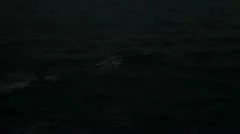 HD Stock Footage 1080p - Cruise Ship - Night Ocean Waves