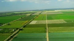 Aerial view agricultural farming land Southern Florida