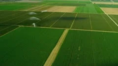Aerial view agricultural farming land Southern Florida