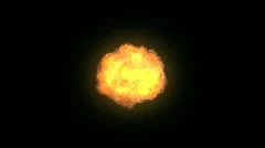 explosion and smoke to camera with alpha channel