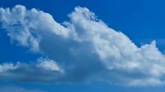 Seamless loop of clouds. Time-lapse motion background 1080p