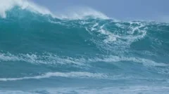 Deep Ocean Waves Washing to Shore Full Frame