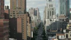 city. nyc new york. skyline skyscrapers. areal view.1080 HD. urban district