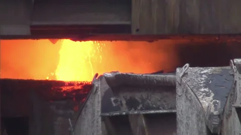 0222 Copper foundry Stock Footage 34176961