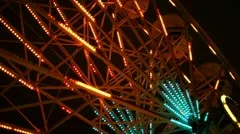 Ferris Wheel Close up At Night