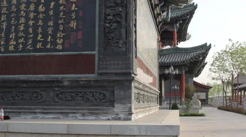 中国寺庙屋檐 Video stock 22777679