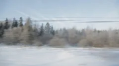 train winter background sound