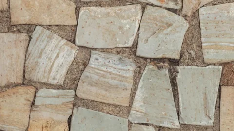 022_Natural stone ground texture pattern.mp4 Stock Footage 345657017