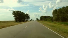 Driving a Car on a Country Road -POV