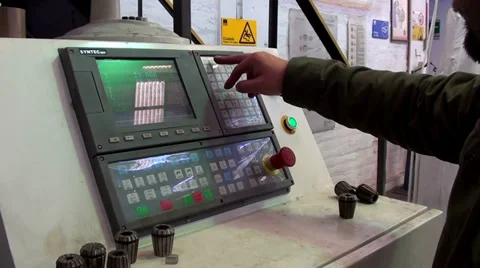 0236 Control panel for industrial equipment Stock Footage 35754867