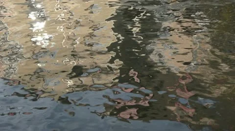 0236 house reflections on water background Stock Footage 9644838