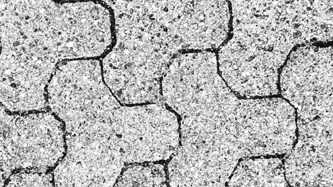 023_Interlocking pavement texture pattern detail.mp4 Stock Footage 345657028