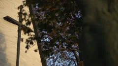 Cross on Exterior of Church HD Video
