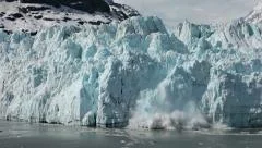 Margerie Glacier tidewater calving Glacier Bay slow motion HD