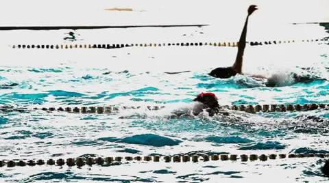 0248 swimming-pool Stock Footage 33734797