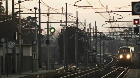 0263 Intercity regional train Stock Footage 33848703