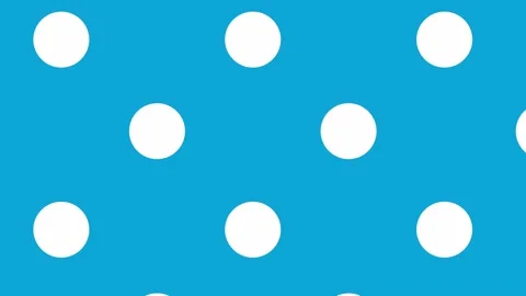 026_Polka dot pattern on blue background.mp4 Stock Footage 348100457