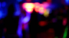 Night club life blur anonymous moving in dark