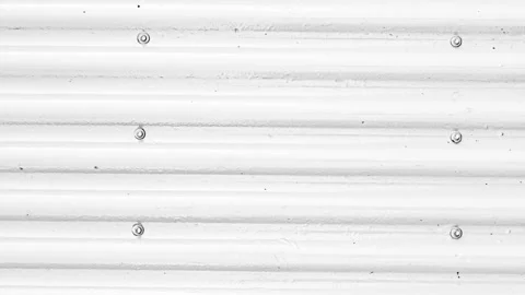027_Corrugated metal wall texture pattern.mp4 Stock Footage 346067298
