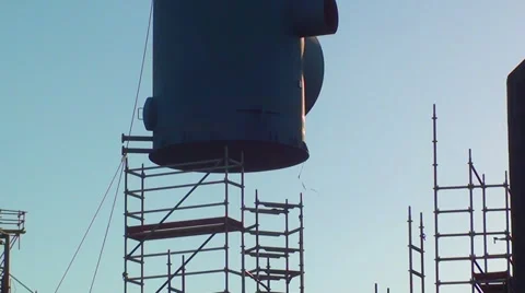 0285 Crane Stock Footage 34379266