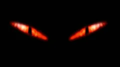 Animation of a evil looking fiery eyes.