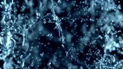 Water explosion on black (cg ,slow motion,with alpha matte, full hd)