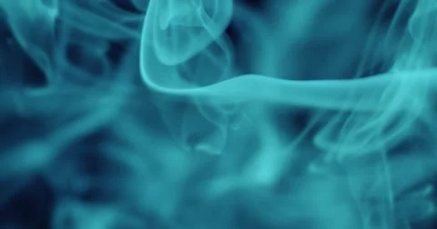 02_BlueSmoke_HorizontalSwirling3 Video stock 53344763