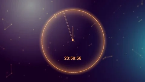 03 24 Hour Timer Last 4 Second Stock Footage 135897438