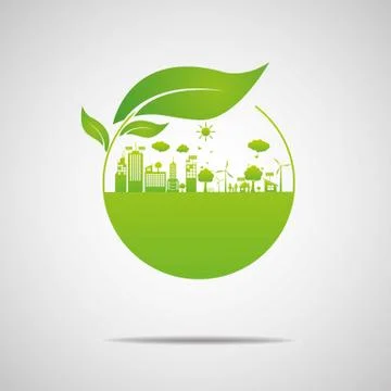 03-Ecology concept. save world Stock Illustration