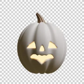 03 Halloween Pumpkin 3D Render Element Stock Illustration
