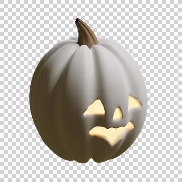 03 Halloween Pumpkin 3D Render Element Stock Illustration
