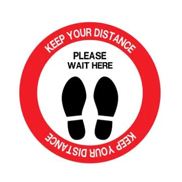 03-Social Distancing Keep Your Distance Icon. Vector Stock Illustration