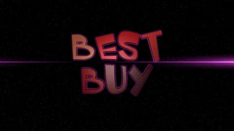 03 Text Animation with Graphics Effect Neon Best Buy Stock-Footage 128203743