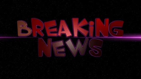 03 Text Animation with Graphics Effect Neon Breaking News Vidéo 128204534