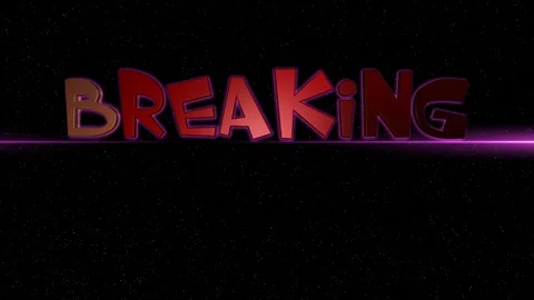 03 Text Animation with Graphics Effect Neon Breaking 库存影片 128204654