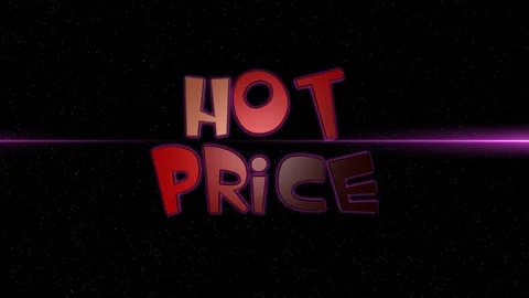 03 Text Animation with Graphics Effect Neon Hot Price 库存影片 128205371